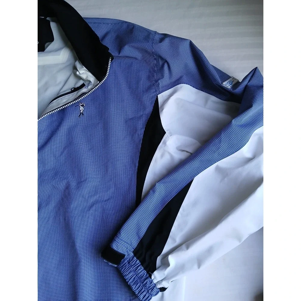 Footjoy Dryjoy Jacket Large Hydrolite Taped Seams Waterproof Golf Preppy